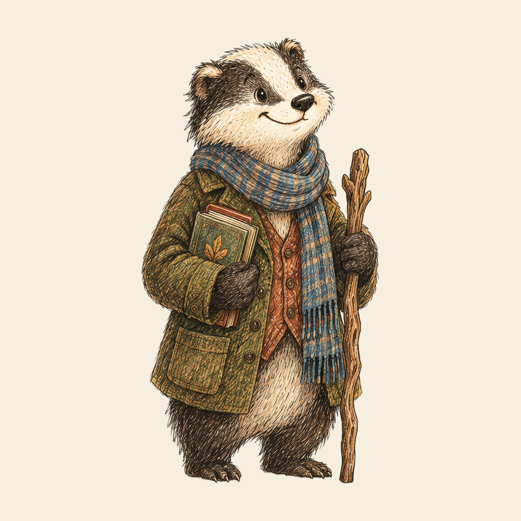 Portrait of Alder the Badger