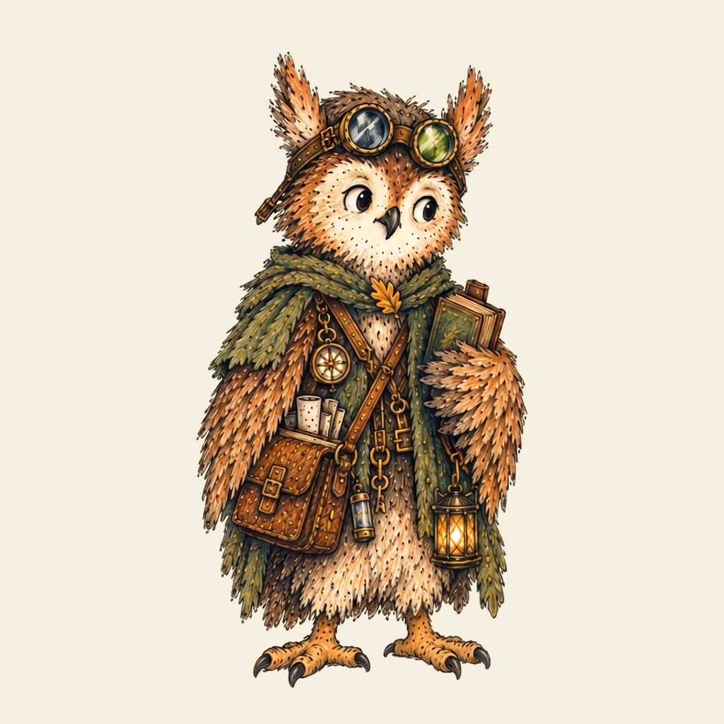 Portrait of Ollie the Owl