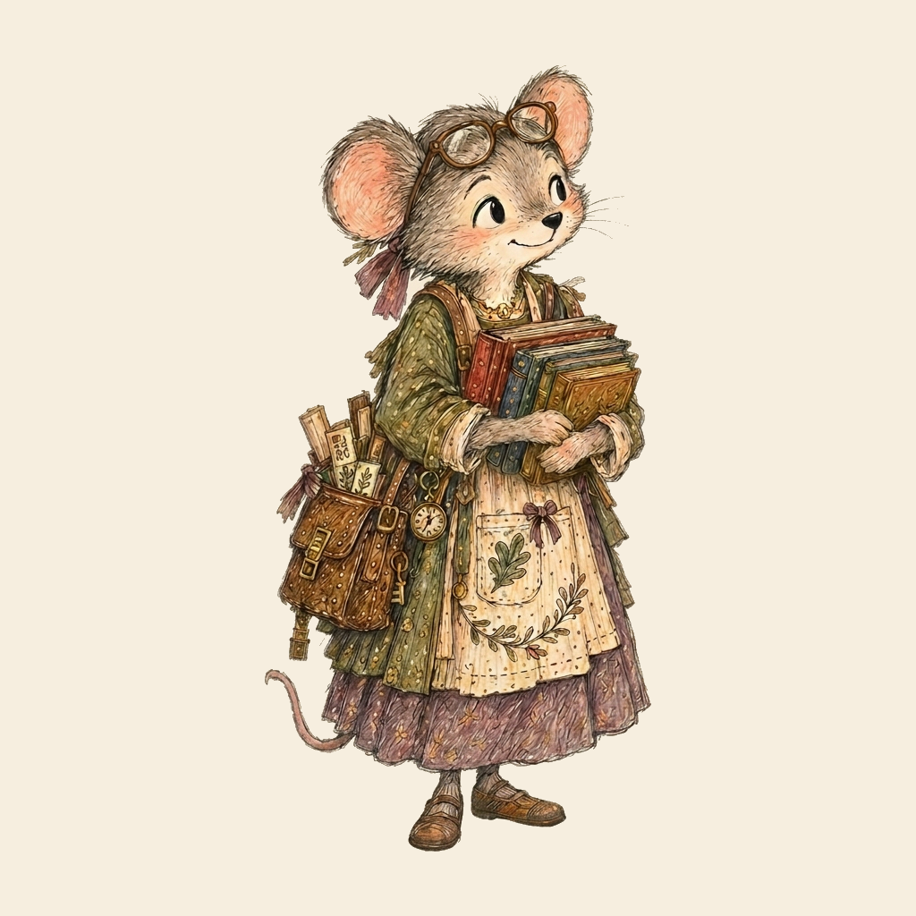 Portrait of Acorn the Mouse