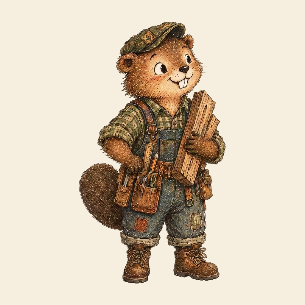 Portrait of Timber the Beaver