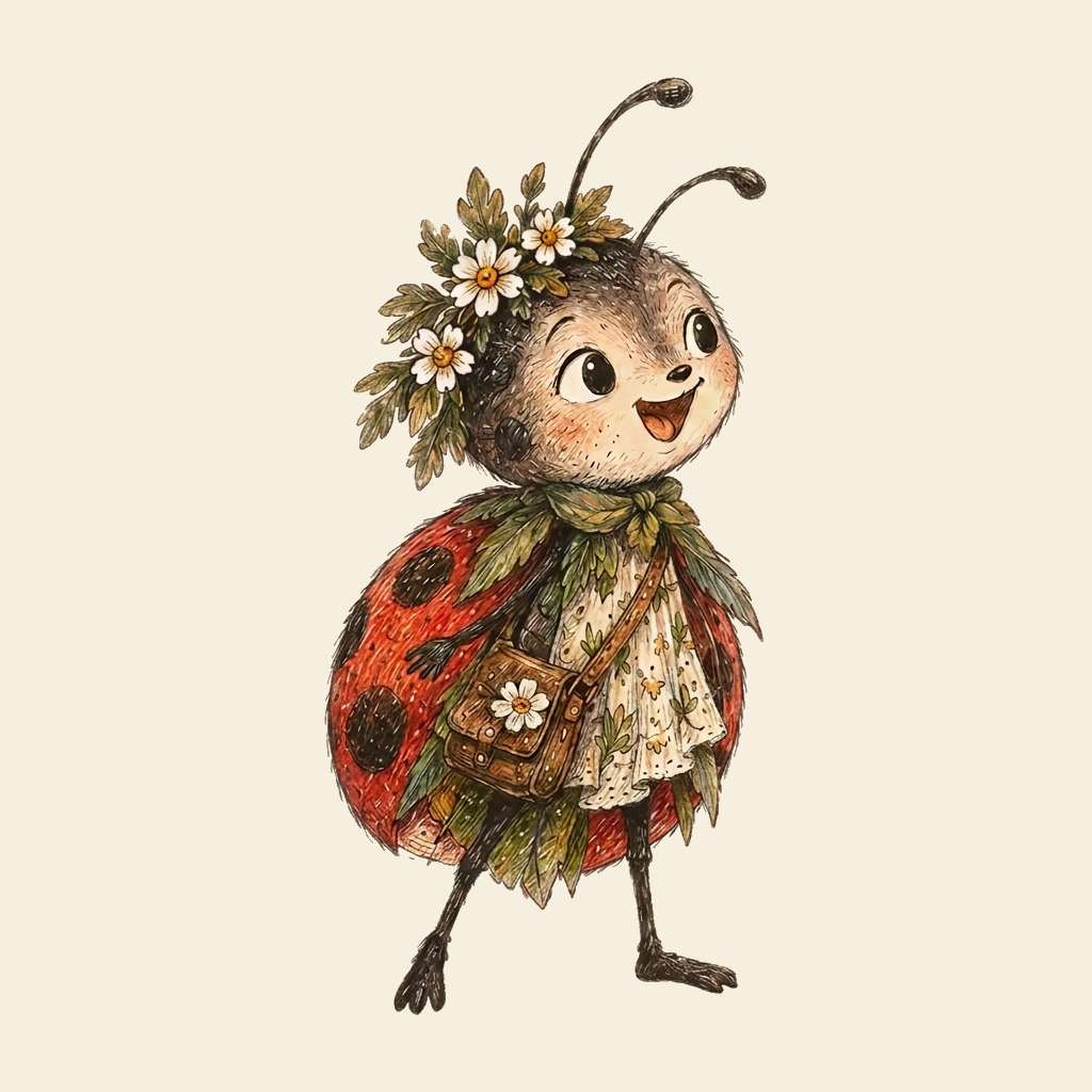 Portrait of Dot the Ladybug